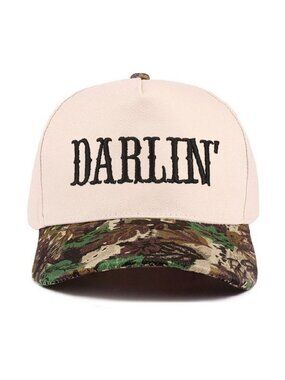 Darlin Camo and Tan two tone cotton hat